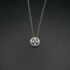 pendentif en argent serti de Grenat , Topaz,Diopside - Image 2