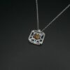 pendentif en argent serti d'un citrine - Image 2