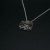 pendentif en argent serti d'un citrine
