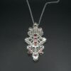 pendentif en argent sertit des spinelles - Image 2