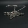 pendentif en argent 925 sertit d'un grenat et des spinelles - Image 2