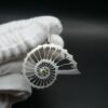pendentif en forme de coquillage en argent 925 serti d'un Diopside - Image 3
